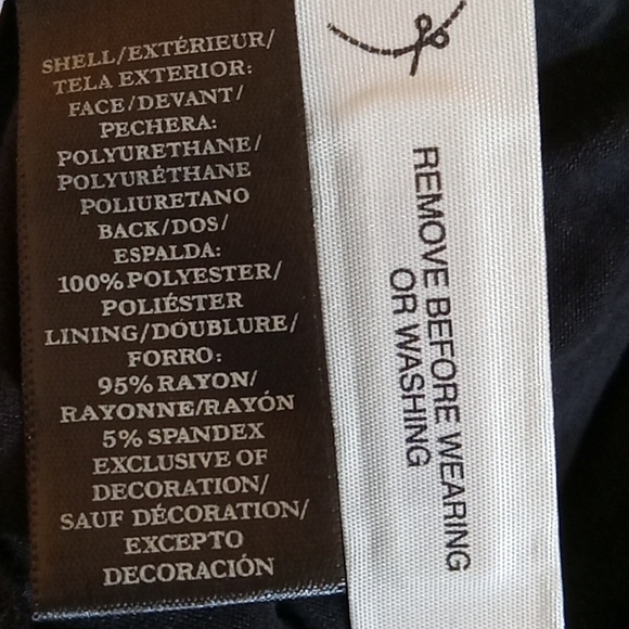 Ann Taylor NWT black top with exposed gold zipper in back. 2 layer sleeveless. - Picture 6 of 10